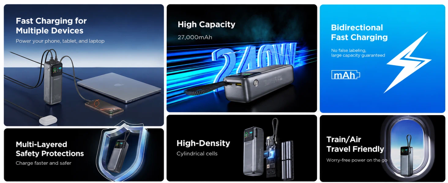 PISEN TP-D106 power bank - power bank feature overview