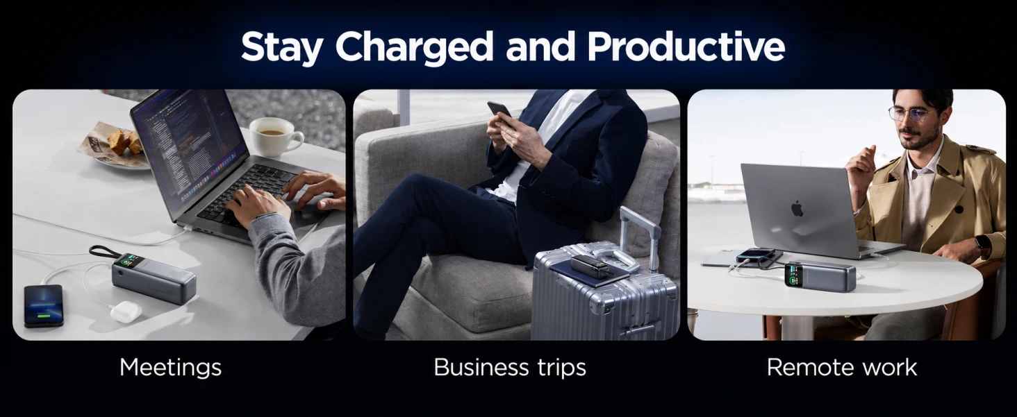 PISEN TP-D106 power bank - office and business travel examples