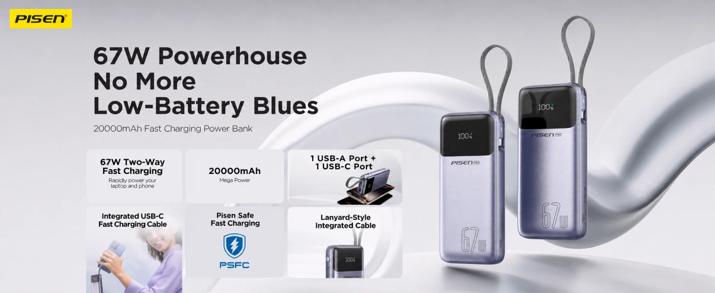 PISEN TP-D108 power bank - power bank overview