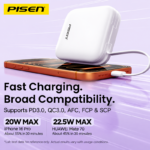 PISEN 10000mAh Flip Mirror Power Bank TP-D275