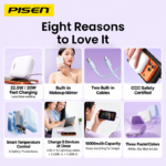 PISEN 10000mAh Flip Mirror Power Bank TP-D275