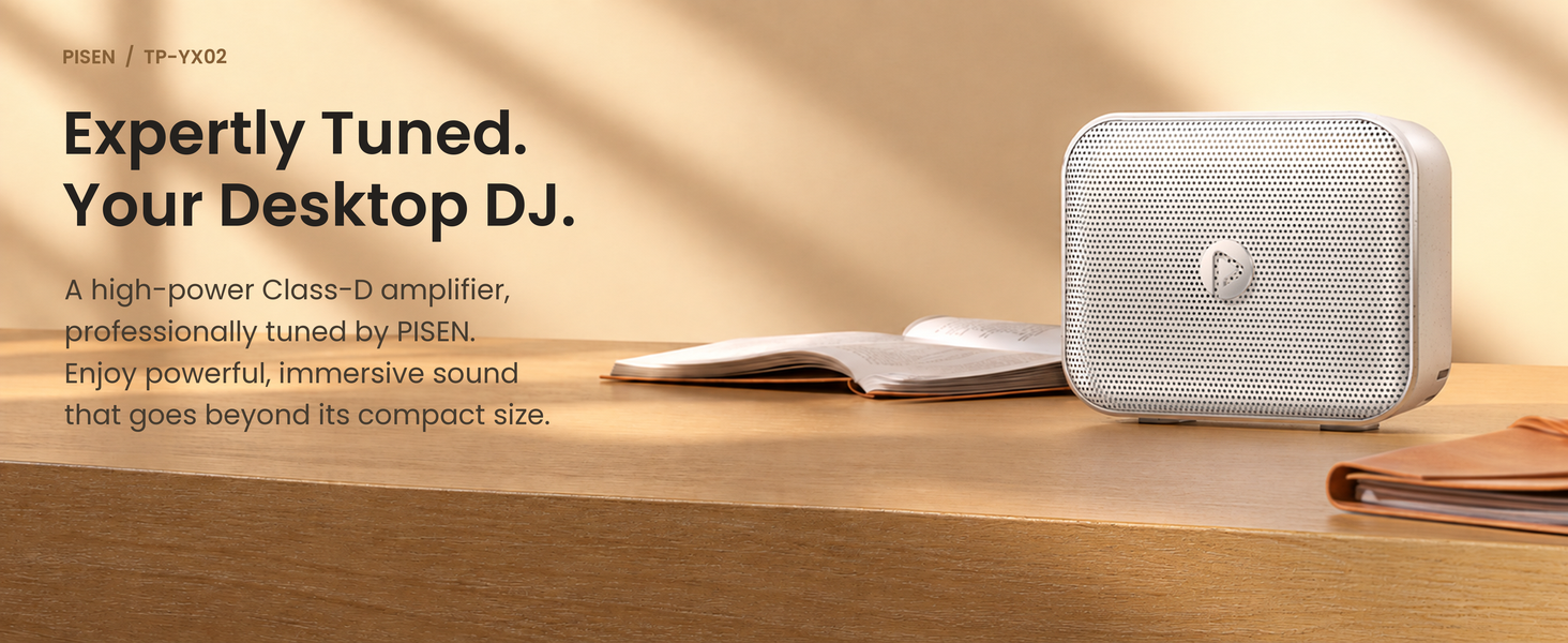 PISEN TP-YX02 outdoor Bluetooth speaker - speaker on a desktop