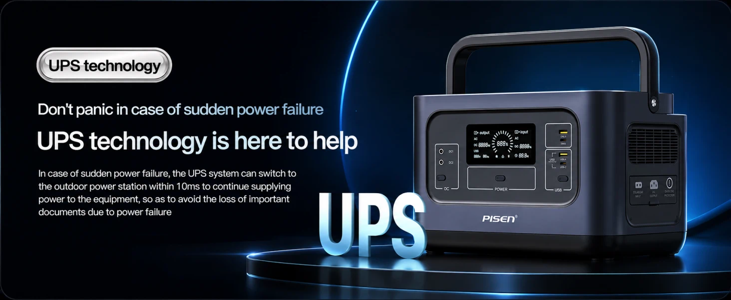 PISEN TS-OPS02 portable power station - backup power feature section