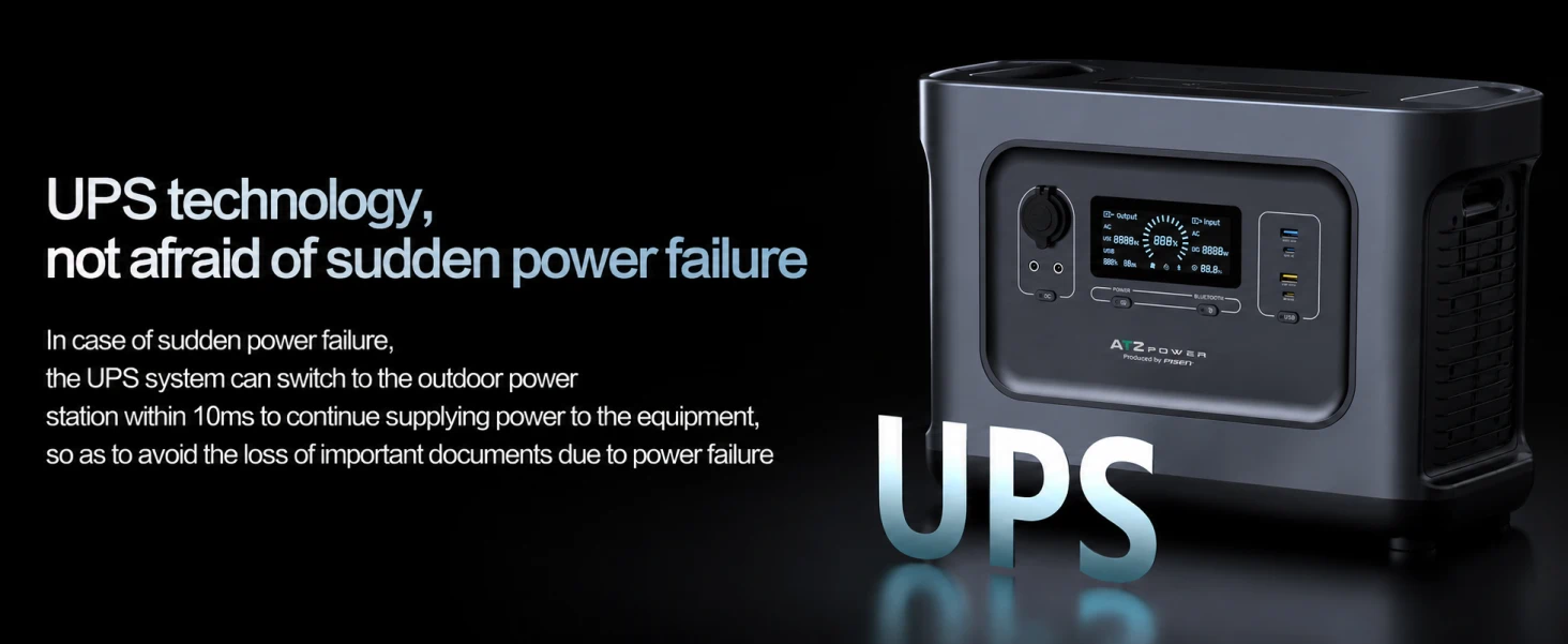 PISEN TS-OPS10 portable power station - backup power feature section
